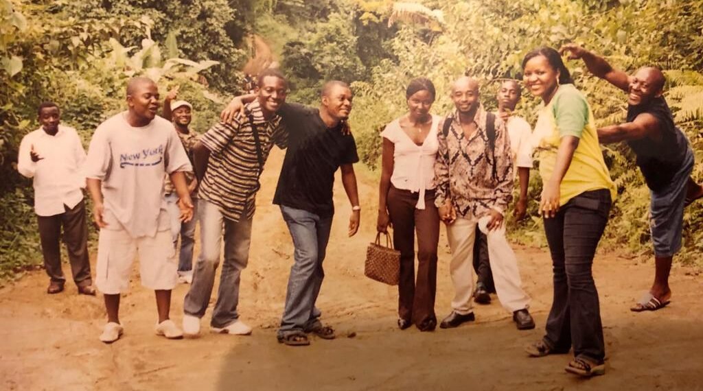 En route to Lake Barombi - 2004